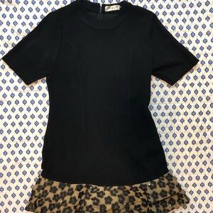 Black Dress with ruffle Hem Medium Honey Me medium